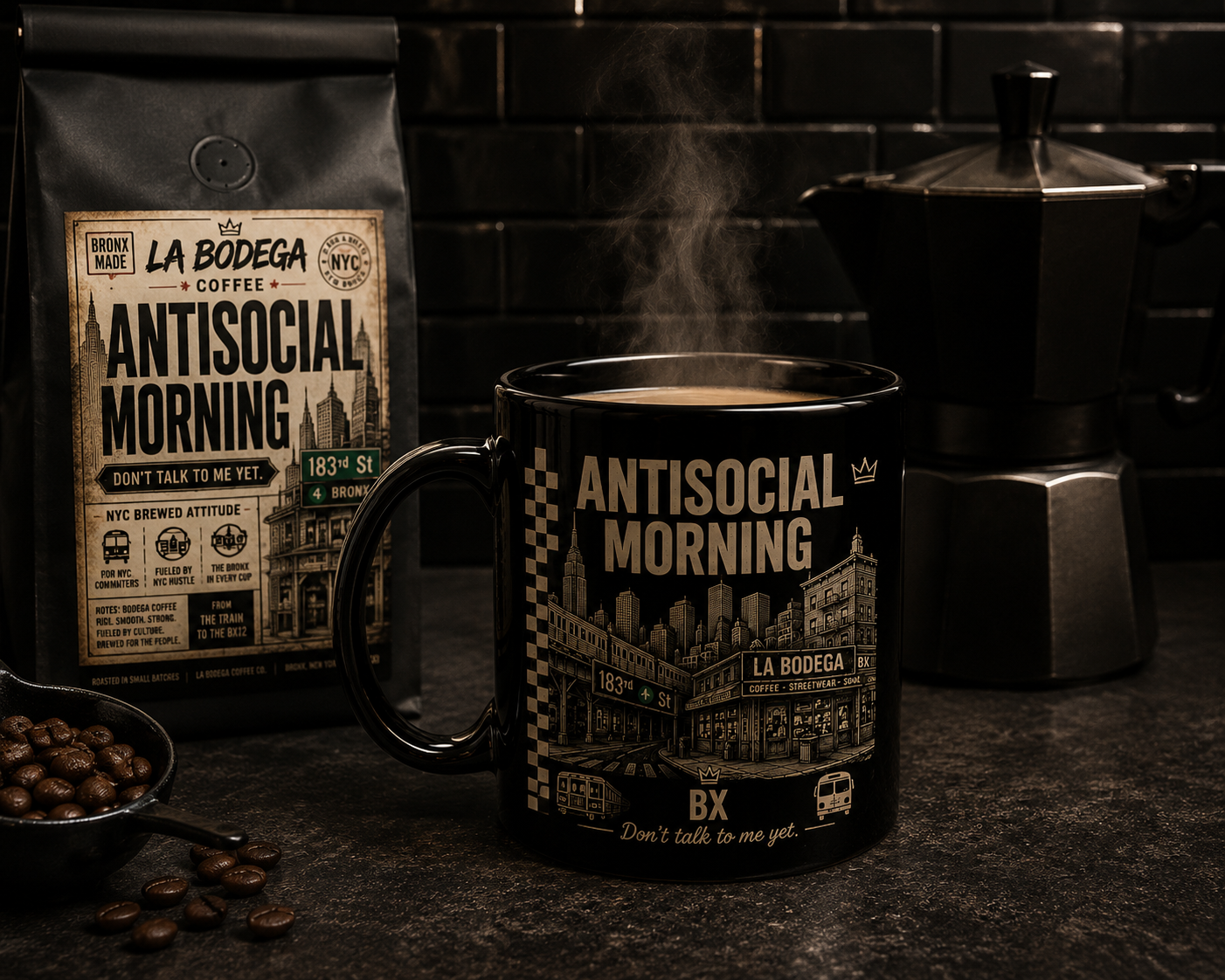 ANTISOCIAL MORNING Mug