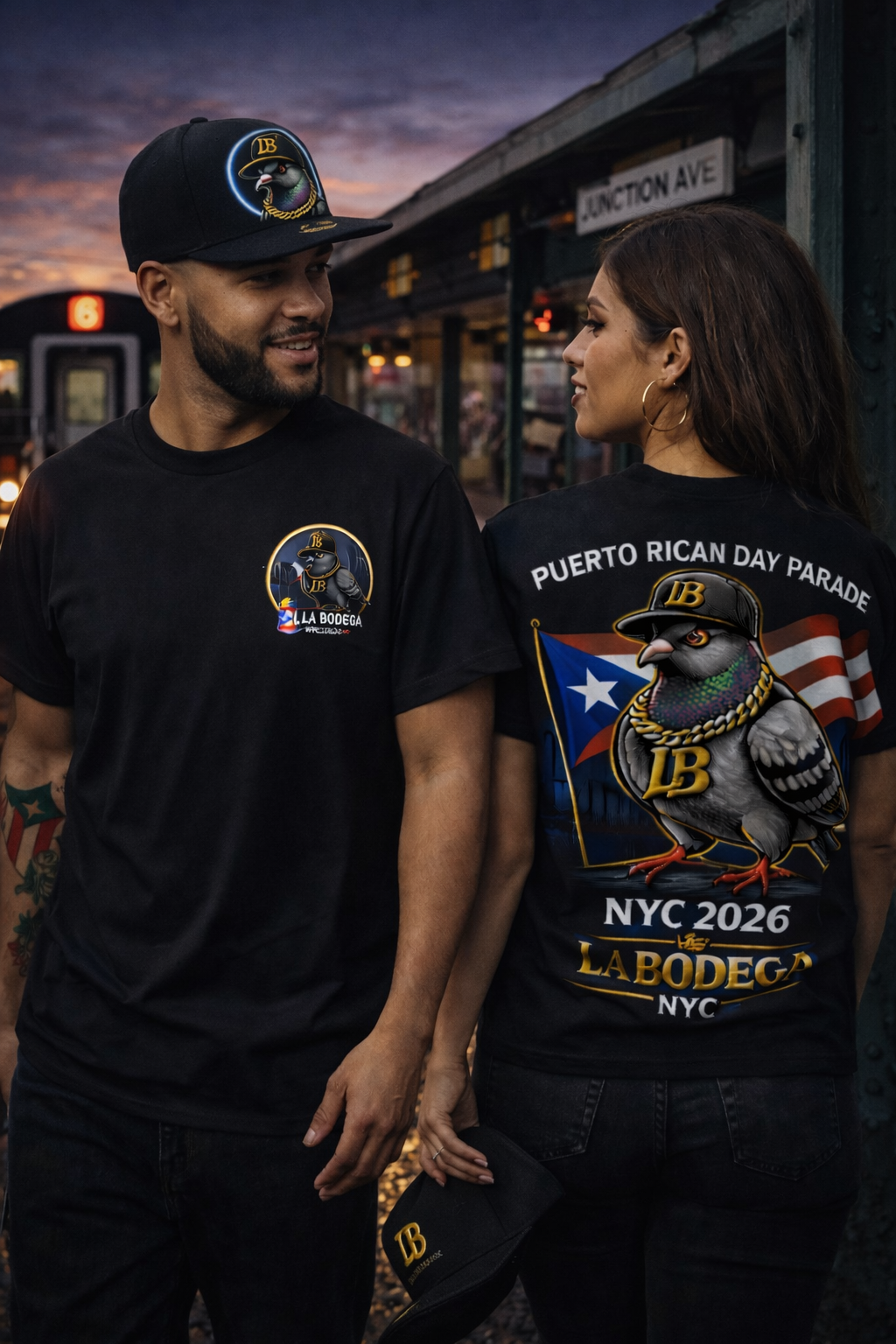 NYC Streetwear T-Shirt, Minimal Logo Tee, La Bodega LB Shirt, Urban Bronx Style, Unisex Graphic Tee