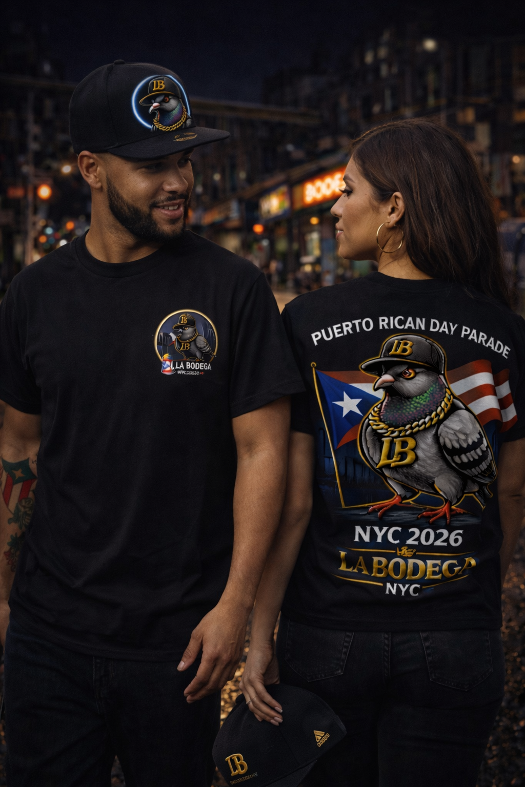 NYC Streetwear T-Shirt, Minimal Logo Tee, La Bodega LB Shirt, Urban Bronx Style, Unisex Graphic Tee