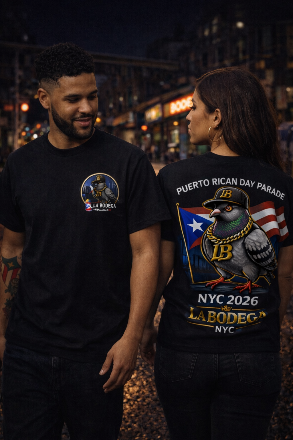NYC Streetwear T-Shirt, Minimal Logo Tee, La Bodega LB Shirt, Urban Bronx Style, Unisex Graphic Tee
