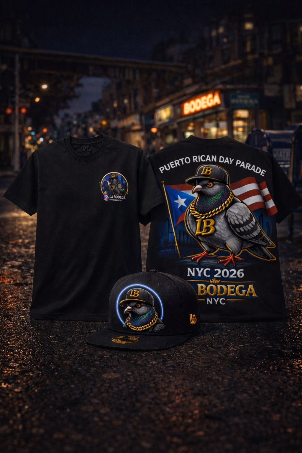 NYC Streetwear T-Shirt, Minimal Logo Tee, La Bodega LB Shirt, Urban Bronx Style, Unisex Graphic Tee