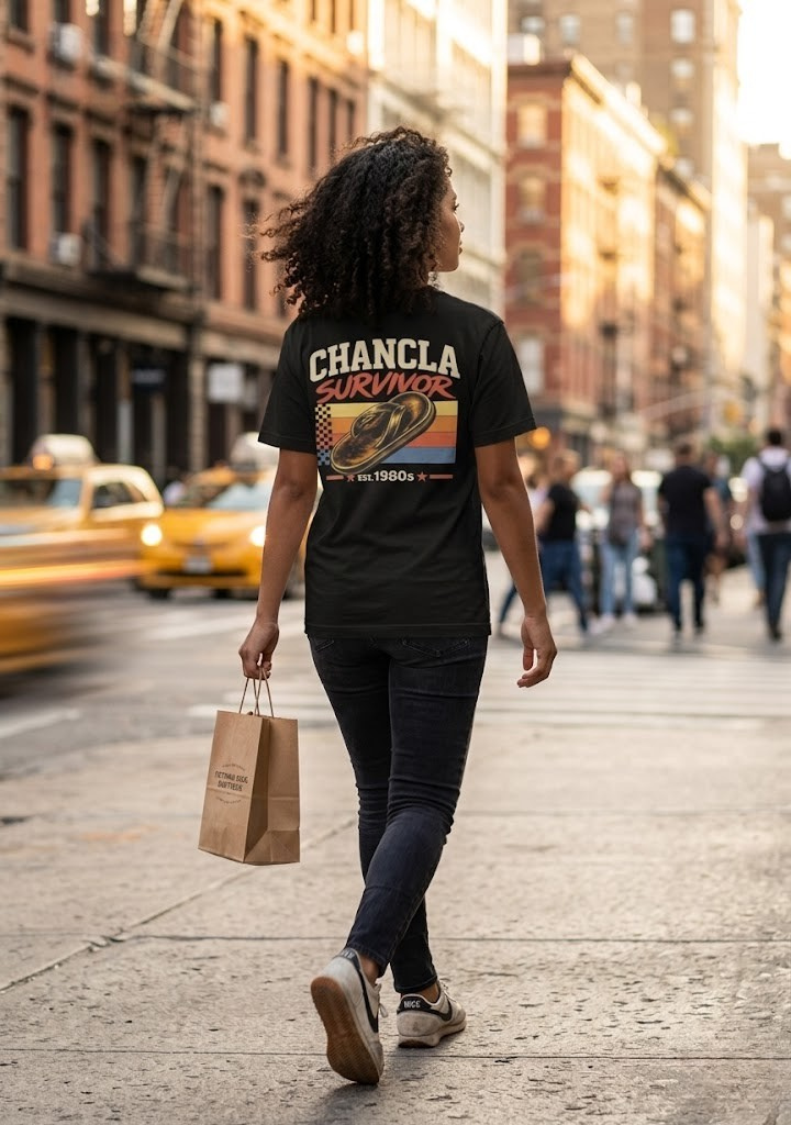 Chancla Survivor T-Shirt – NYC Bodega Streetwear Tee