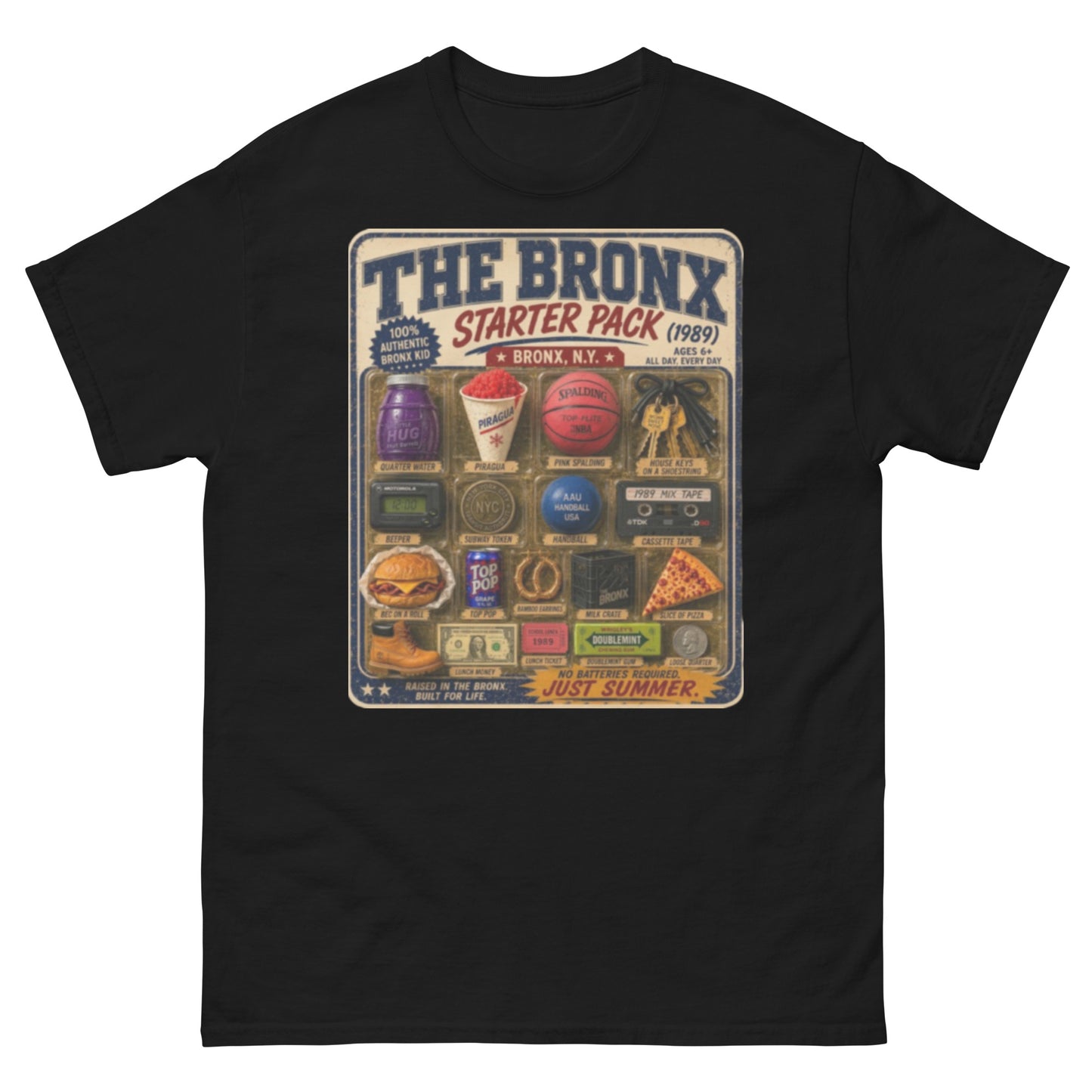 Vintage black Bronx Starter Pack 1989 T-shirt — La Bodega Online Bronx nostalgia streetwear